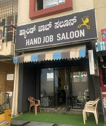 Ah yes the handjob Salon