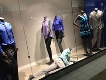 All the other mannequins look like theyre just done with the ones melodramatic crap