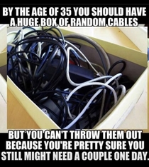 All those cables
