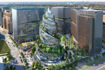 Amazons next headquarters is a glass poop emoji covered in trees