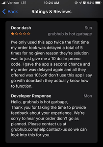 And the award for best troll through an app review goes to