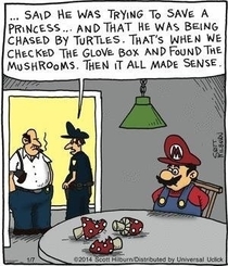 And they found Marios stash