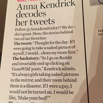 Anna Kendrick addresses rgonewild