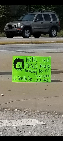 Another yard sale sign