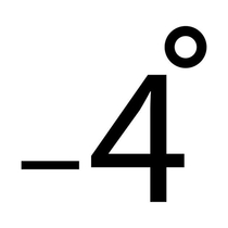 Anybody noticed that minus four degrees looks like a guy taking a dump