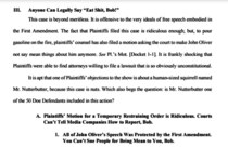 Anyone can legally say Eat Shit Bob - My favorite part of the brief filed by the ACLU on behalf of Jon Oliver