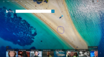 Anyone else noticed the giant penis drawn in the sand on the bing homepage