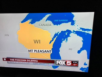 Apparently Canada has claimed the upper peninsula
