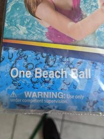Apparently some adults arent qualified to handle a beach ball