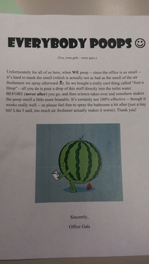 Apparently this had to be sent out to all of our employees by management