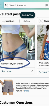 Are they Amazon Are they Also- I searched womens casual shorts with pockets