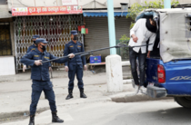 Arresting a person for violating the lockdown in Nepal