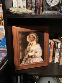 Artist replaced his wifes framed photos with Star Wars art and she didnt notice for  days