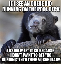 As a lifeguard at a pool with a strict no running policy