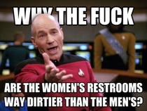 As a male that has to clean womens restrooms