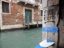 As seen in Venice Italy