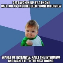As someone that is actively looking for work this was a great start to my day