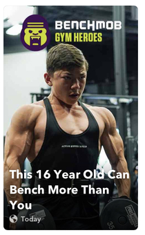 As  yo Male this is not even mildly impressive a lot of  years olds can bench more than me