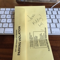 Asked the meter maid about street parking she said I was fine to park for the day Went to lunch came back to find this