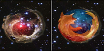 Astronomers just located the Firefox nebula Its an open source cluster