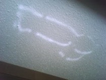 At  every day during the summer this shows up on the ceiling like cockwork