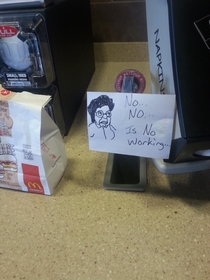 At my local McDonalds Made my day