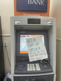 ATMs hungry