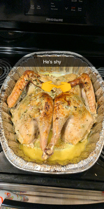 Attempt at a spatchcocked turkey