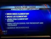 Austin TX Elementary School Attempt at Crowd Sourcing Ideas to Replace Currently Racist Name