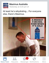 Australian NRL player Todd Carney is caught in a compromising situation sports drink company Maximus jumps on a brilliant publicity opportunity x-post raustralia