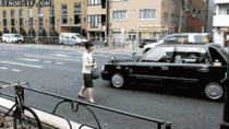 Automatic Taxi doors in Japan