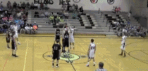 Awesome play Half court alley-oop out of a shotgun formation