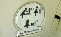 Baby changing station