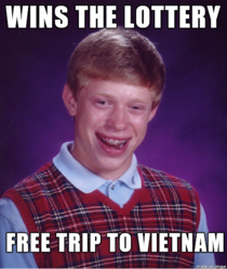 Bad Luck Brian in year 