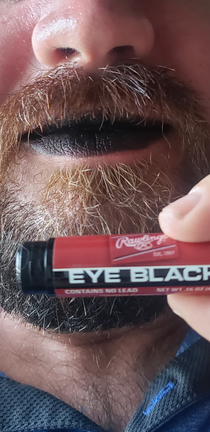 Baseball parents never carry eye black in the same pocket as your chapstick