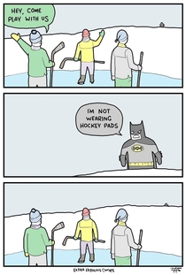Batman cant play hockey