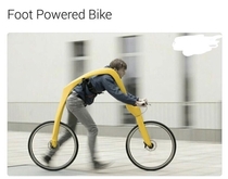 Because regular bikes arent already foot powered