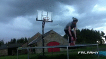 Behind every successful basketball trickshot is a hundred of these