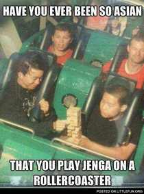 Being Asian Level Roller-coaster