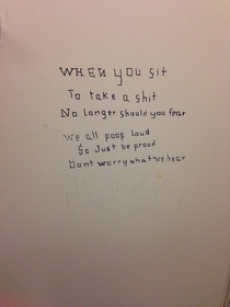 Best Bathroom Stall Poem
