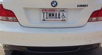 Best handicapped license plate ever