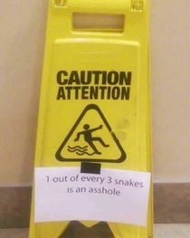 Beware of that one snake