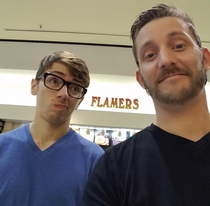 Bf and i found the perfect mall restaurant to take a photo in front of