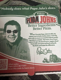 Big fan of Papa Johns re-branding
