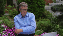 Bill Gates ice bucket challenge gif