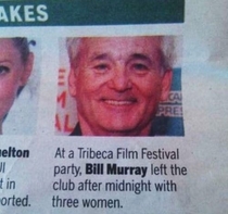 Bill Murray was already my favorite actor but this certainly cements it