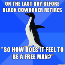 Black Co-worker Retires