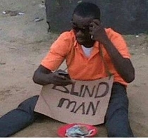 Blackberry cures blind man
