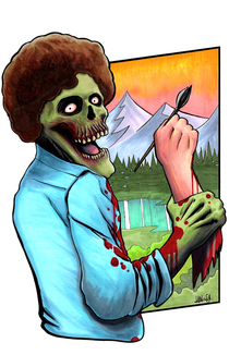 Bob Rots my horror parody artwork created with Copic markers and colored pencils