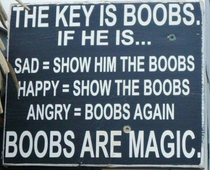 Boobs are the magical key